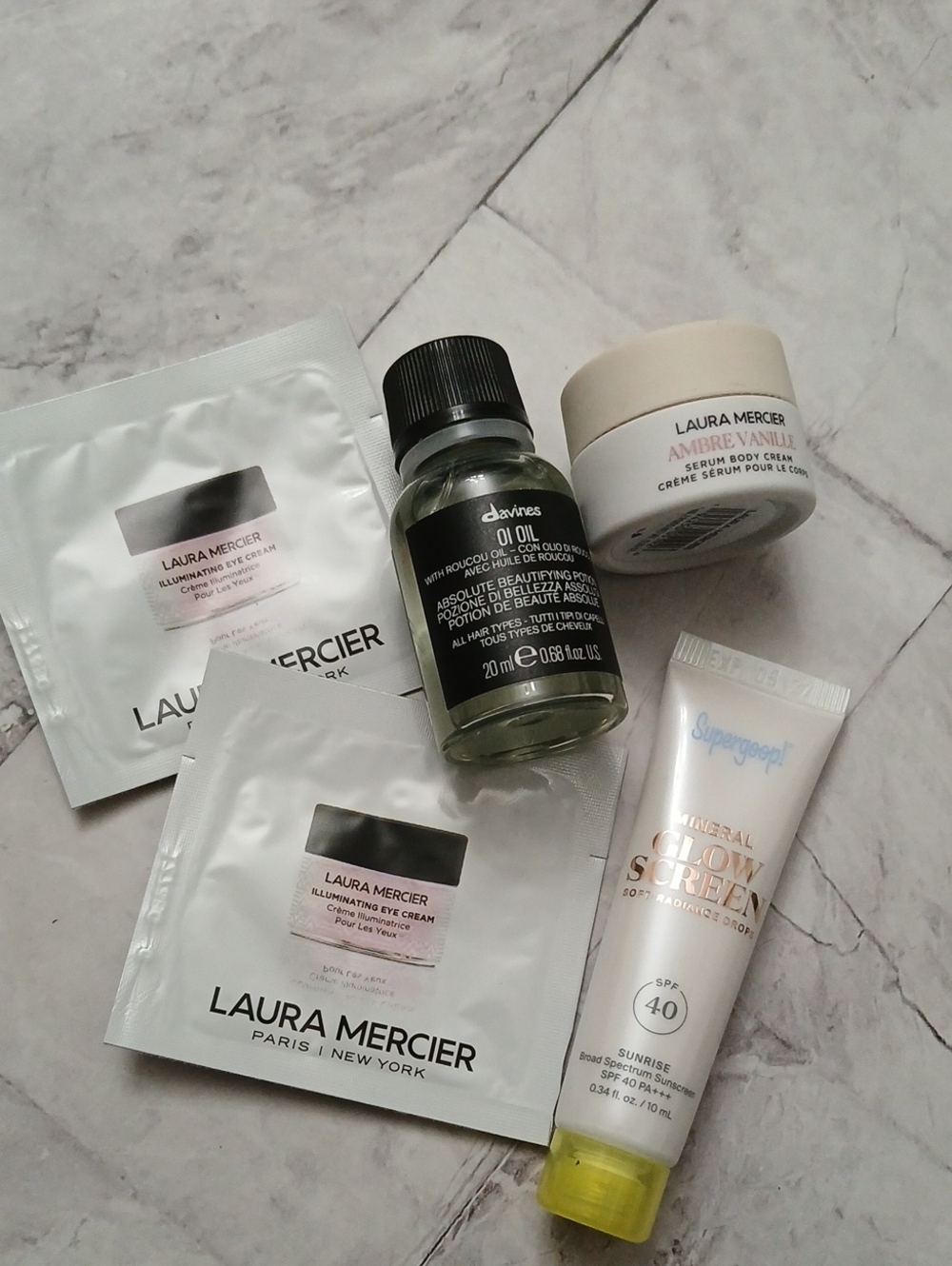 Laura Mercier Skincare & Sample Set with Supergoop! Glow Screen